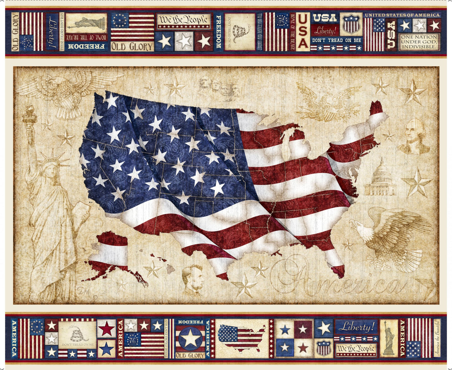 American Pride - USA Country and Flag PANEL