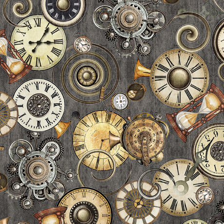 Steampunk Adventures - Clock Toss grey