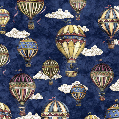 Flying High - Hot Air Balloons - navy