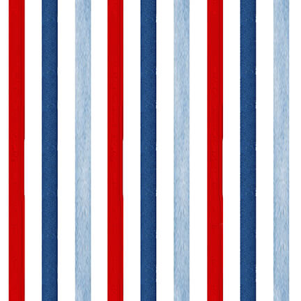 Monkey Business - Stripe red, white, blue and navy