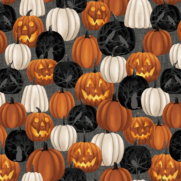 Midnight Magic - Large Pumpkins, black/multi