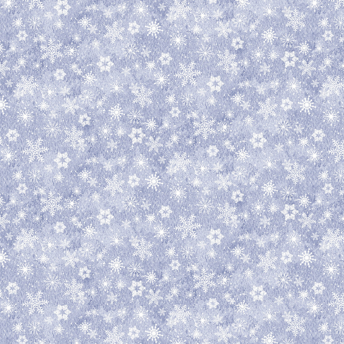 Flurry Friends - White Snowflakes on light blue