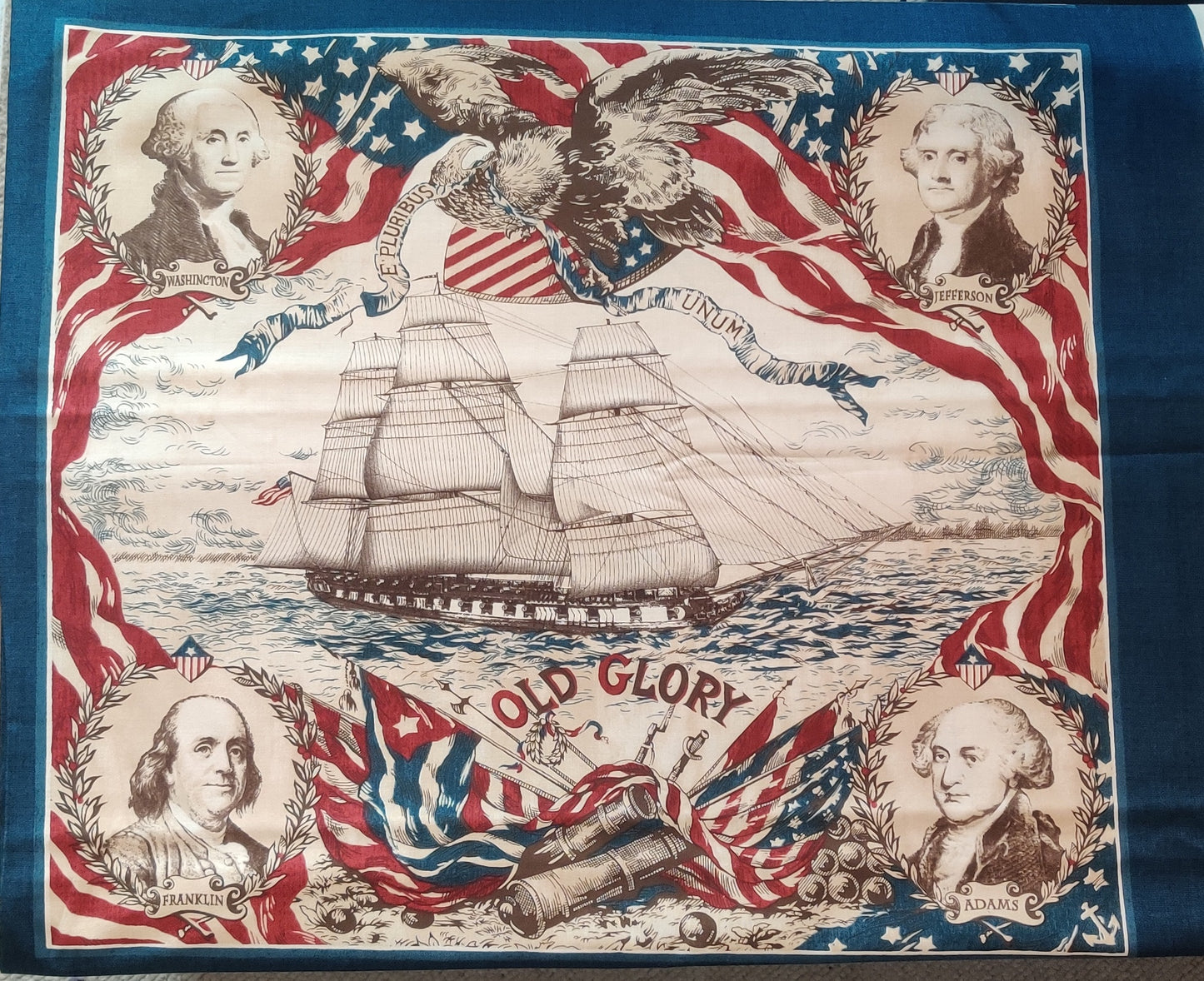 Old Glory - Founding Fathers US Patriotic PANEL