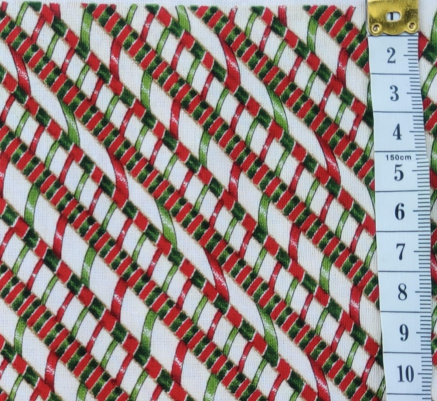 Ginger Trees - Candy Cane bias stripe