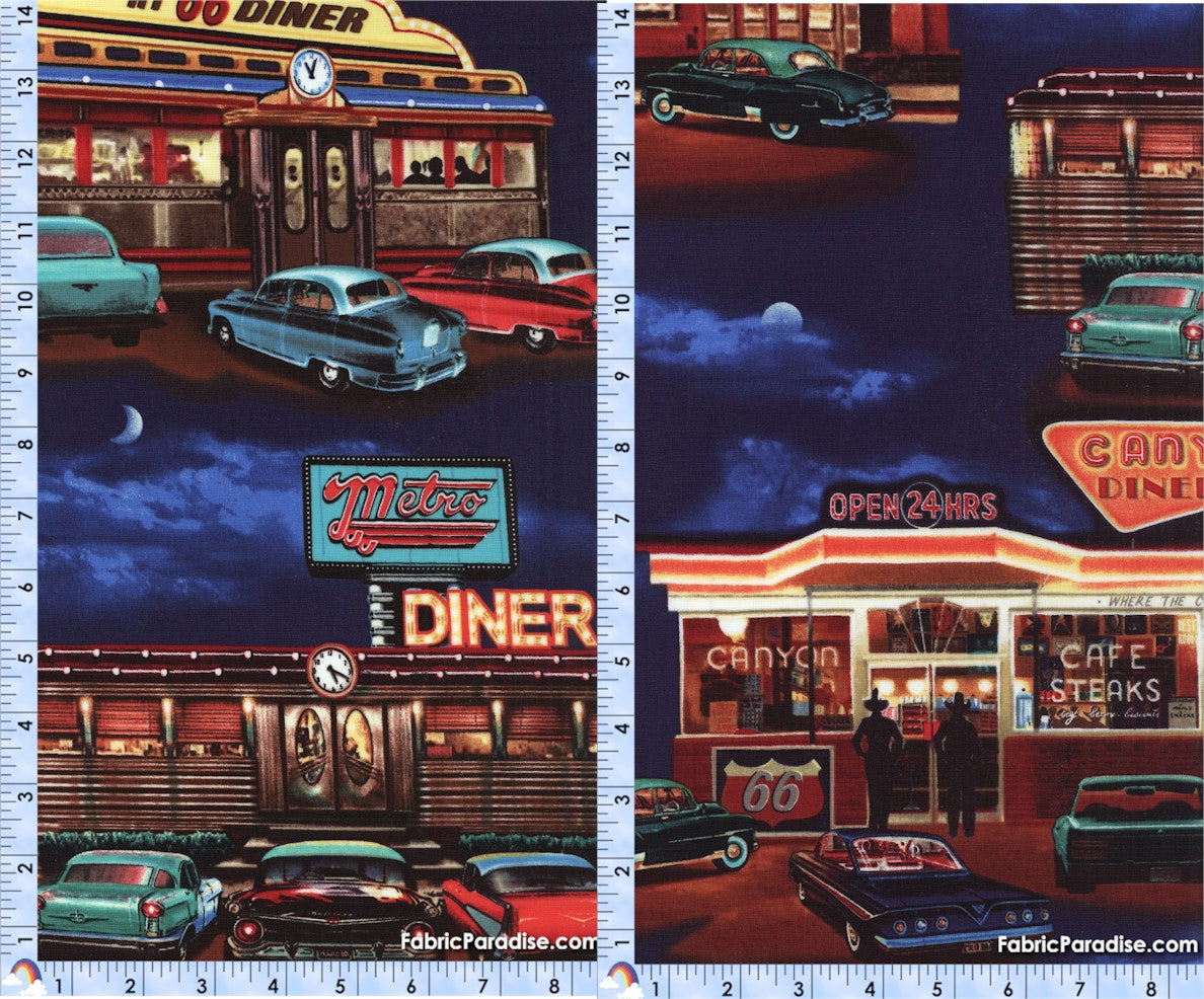 On the Road - 50's retro route 66 diner theme