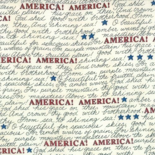 Land That I Love - US Patriotic Words red, white and blue